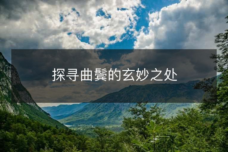 探寻曲鬓的玄妙之处 探寻曲鬓的玄妙之处